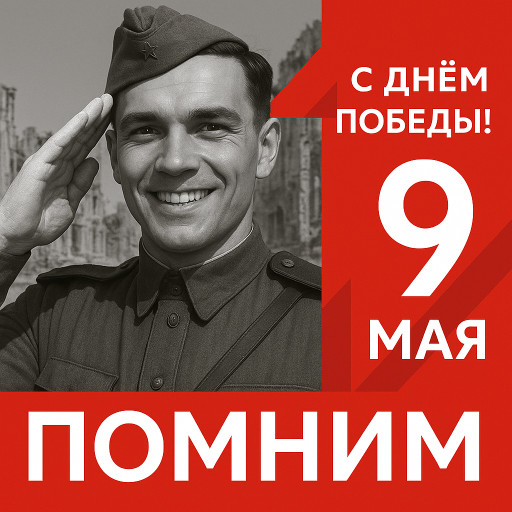 Портрет ветерана Великой Отечественной войны в стиле цифрового искусства